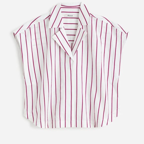 Madewell Resort-Collar Shirt in Linen-Cotton Size XL - Picture 3 of 11